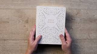 NLT Wide Margin Bible, Filament Enabled | LeatherLike, Grace Bloom