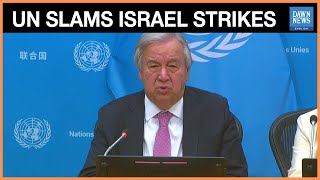 UN Chief Guterres Condemns Israeli Strikes on Qatar | Dawn News English