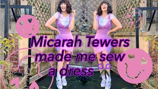 I hand sewed a dress | Micarah Tewers made me do it