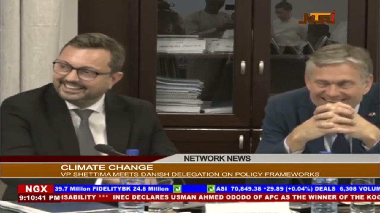 VP Shettima Receives Danish Minister for Climate Policy -Abdurrahman Jibrila Reports.