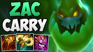 RANK 1 ZAC SOLO CARRY GAMEPLAY IN CHALLENGER! | CHALLENGER ZAC JUNGLE GAMEPLAY | Patch 13.1 S13