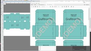 Full ESKO I-cut layout VS Grafitroniks Prep Center Prepress Tools Packaging Guide
