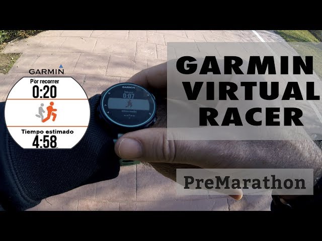 Virtual Racer (competir contra una actividad) en gps de YouTube