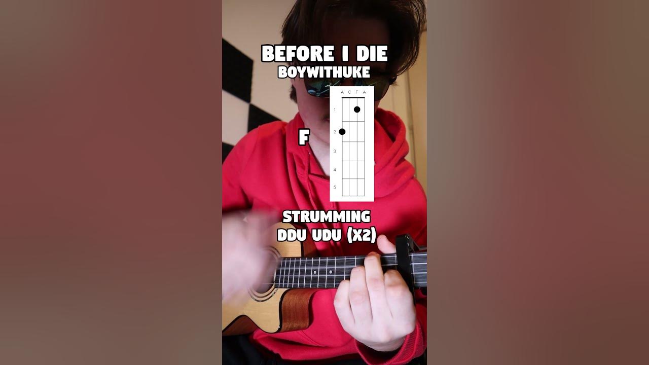 Before I Die BoyWithUke (Ukulele Tutorial) ukulele YouTube