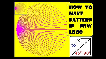 How to make a Pattern in MSW Logo/MSW LOGO command for Pattern/MSW logo command for class 4 & 5