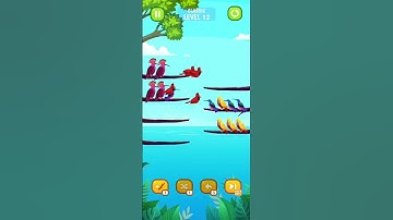 Bird Sort Color Puzzle Level 12 🐦🦆 #shorts #birdsort #puzzle