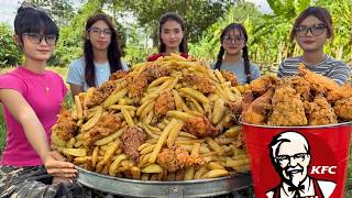 Amazing cooking chicken fried KFC and French fries KFC recipe