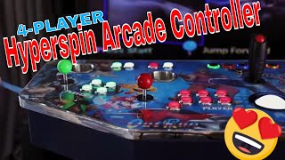 Arcade Controller [4player] with Custom Recoil Lightgun and 8TB Hyperspin setup :D