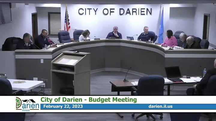 Darien City Council Budget Meeting- February 22, 2...