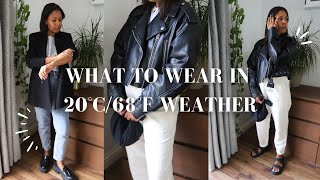 What To Wear In 20 Degree Weather (68F) | Outfit Ideas
