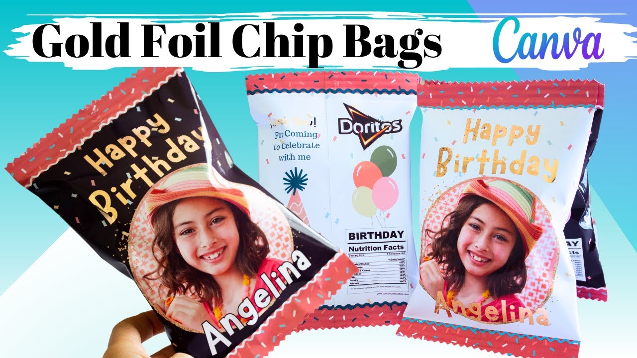 How to Make Gold Foil Chip Bags 💥 How to Make Custom Chip Bags with