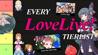 I DID EVERY LOVE LIVE TIERLIST