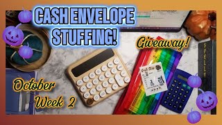 💵 October Cash Wallet Stuffing! Week 2 | Cash Stuffing | Budget | Savings | Mental Health | Academia