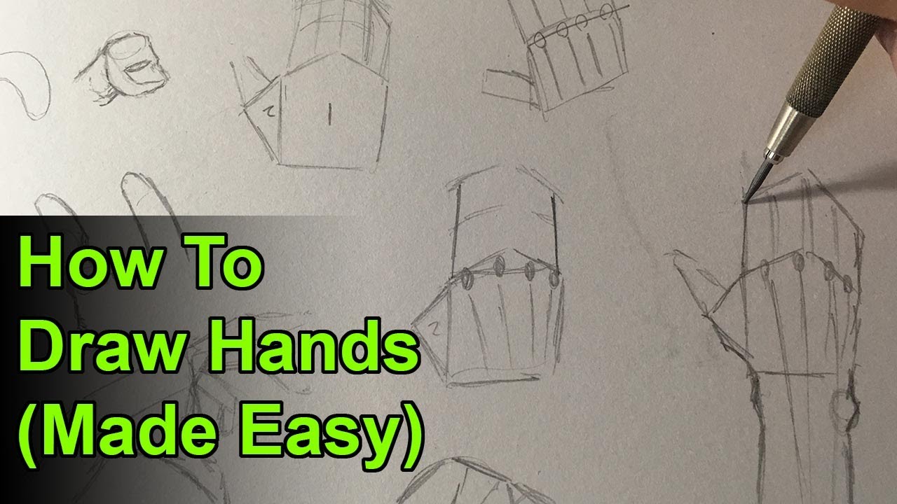 How To Draw Hands Easy Step By Step Narrated Tutorial How To Draw Hands à¸‚ à¸²à¸§à¸­ à¸•à¸ªà¸²à¸«à¸à¸£à¸£à¸¡à¹€à¸„à¸£ à¸­à¸‡à¸«à¸™ à¸‡