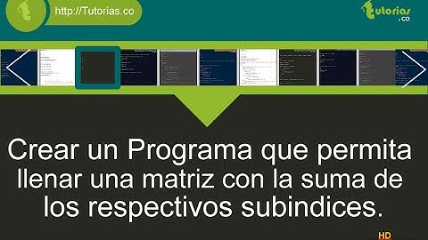 arreglos – pseudocodigo (matriz suma de subindices)