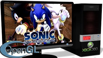 XENIA Xbox 360 Emulator - Sonic the Hedgehog (2006) DEMO. Ingame. OpenGL. Test #2