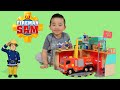 Fireman Sam Fire Station Jupiter Fire Truck Engine Toys Unboxing Fun Ckn Toys