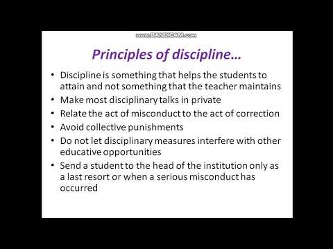 principles of discipline in nursing education 2