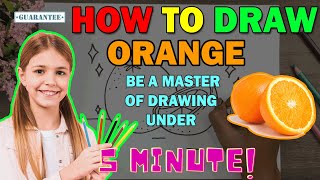 How To Draw Orange With Color Pencil Short For Beginner Guide Easy To Follow