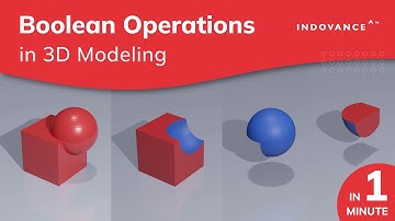 Boolean Operations in 3D Modeling #boolean #3dmodeling