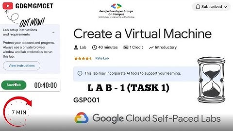 Lab 1|task 1|Create a Virtual Machine||GSP001||