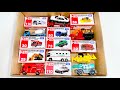 トミカ【緊急車両&建設車両】同じ絵柄の箱に収納してみた!!TOMICA MINICAR