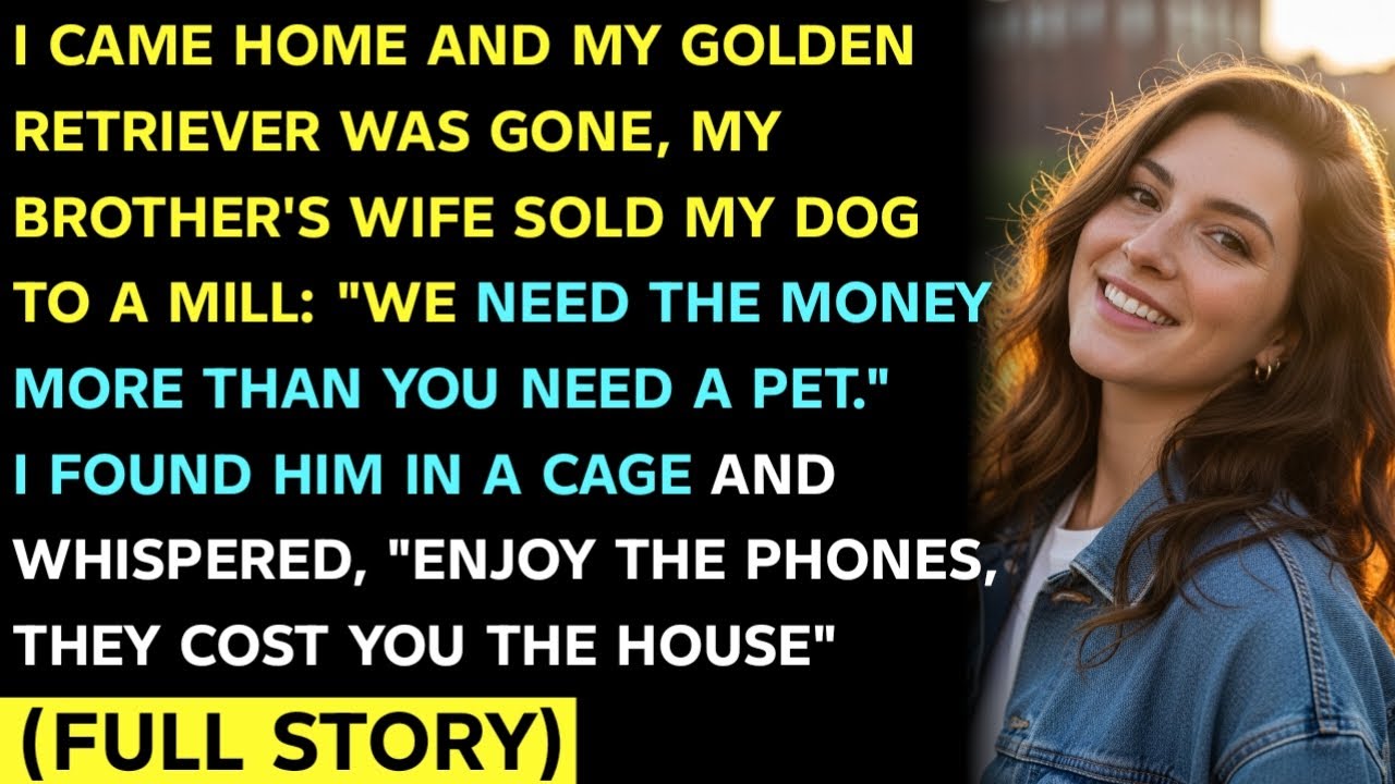 I CAME HOME AND MY GOLDEN RETRIEVER WAS GONE, MY BROTHER'S WIFE SOLD MY DOG TO A MILL: 