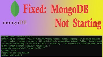 Mongodb Error: couldn