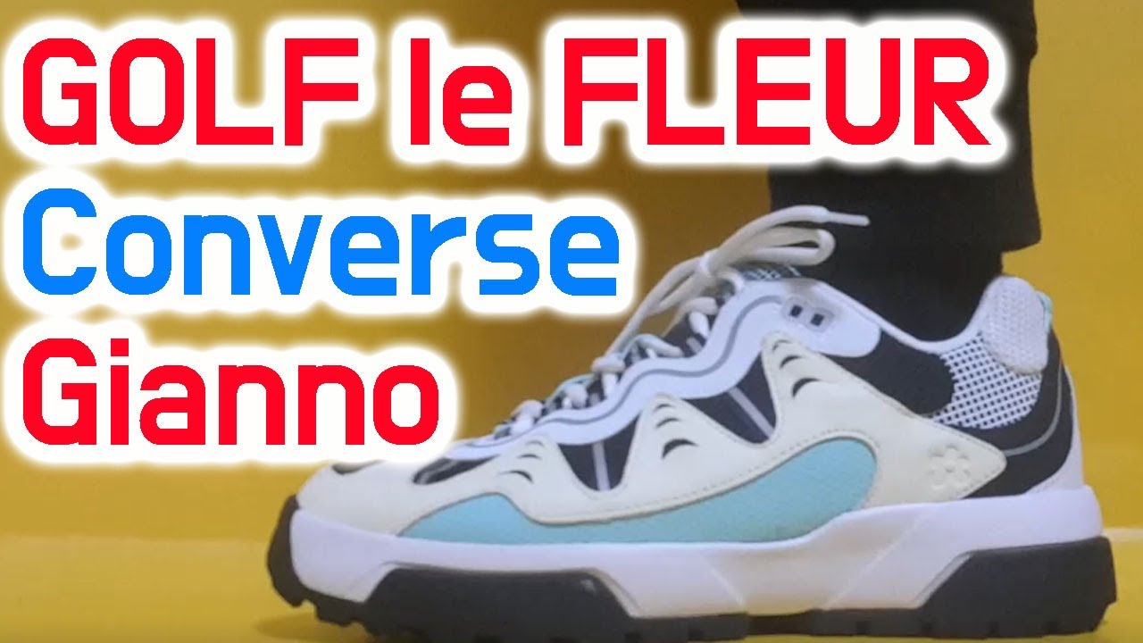 Converse X GOLF le FLEUR 'Gianno' unboxing/converse golf le fleur Gianno on  feet review - YouTube