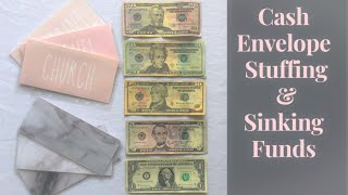 August CASH ENVELOPE STUFFING | SINKING FUNDS | August 2020 1st paycheck breakdown | TEACHER INCOME