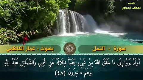 سورة النحل كاملة _بصوت القارئ الحاج عامر الكاظمي/ جمعة مباركة