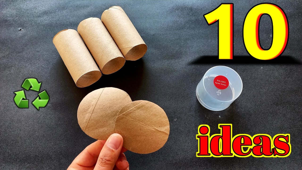 10 потрясающих идей! Посмотрите, что я сделала с рулонами туалетной бумаги ♻️😍
