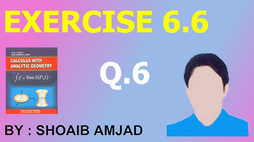 EX #6.6 - Q.6 | Find Out The Angle of intersection of Given curves
