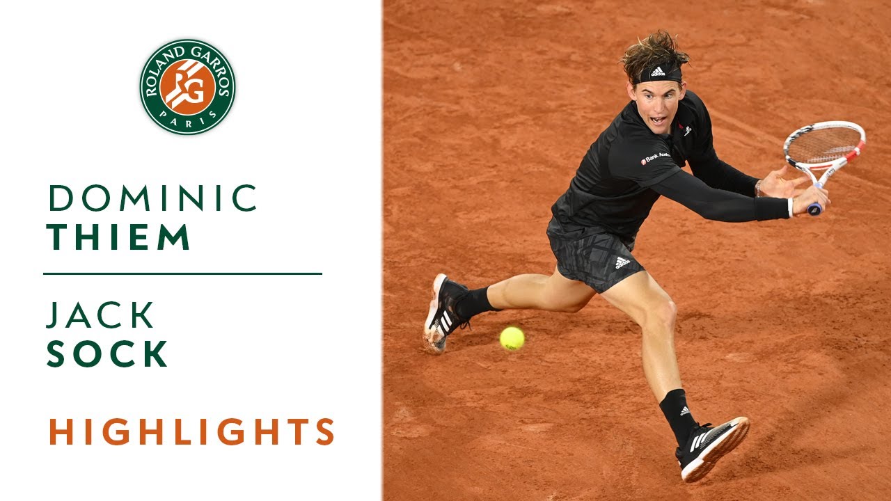 Dominic Thiem vs Jack Sock - Round 2 Highlights I Roland-Garros 2020