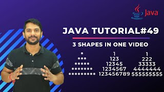 Star Printing | Shape Printing | Pyramid Printing | In Java | Part 5 | In Hindi