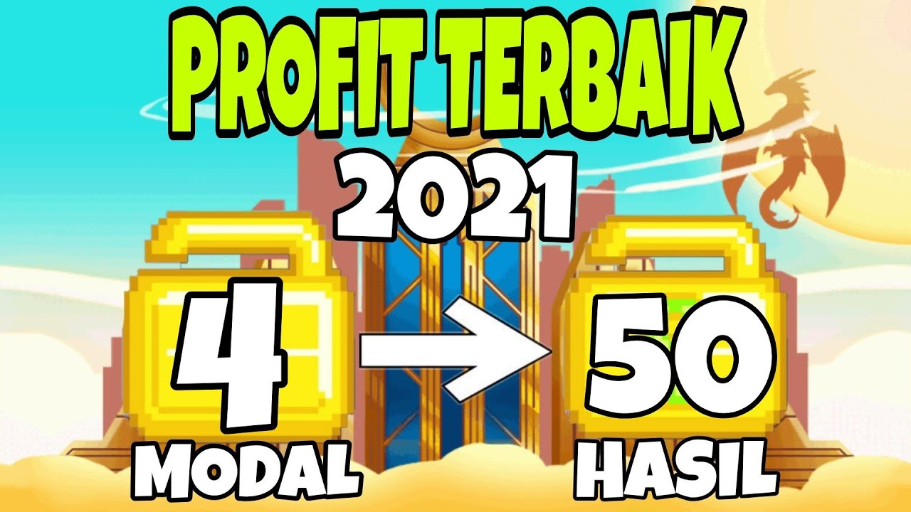 CARA MUDAH PROFIT DARI MODAL 4 WL | EASY PROFIT 2021 | GROWTOPIA INDONESIA