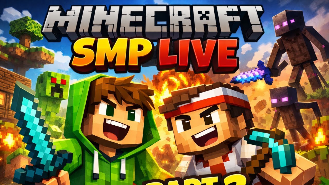 Minecraft Smp Live !! #shorts #minecraftlive PART 2 - YouTube