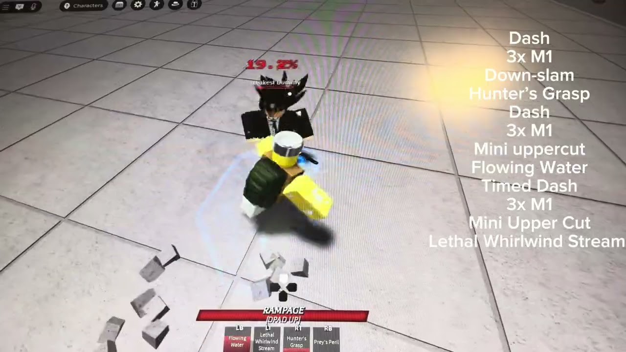 TSB Hero Hunter easy combo tutorial ￼