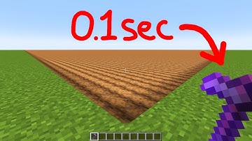 breaking netherite hoe in 0.1 sec