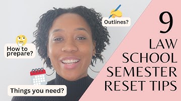 LAW SCHOOL SEMESTER RESET TIPS | Prepare for a successful semester for Spring 2023