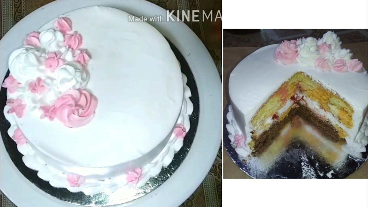 ഇങ്ങനൊരു കേക്ക് കഴിച്ചിട്ടുണ്ടോ/mixed flavor cake/cream cake recipe
