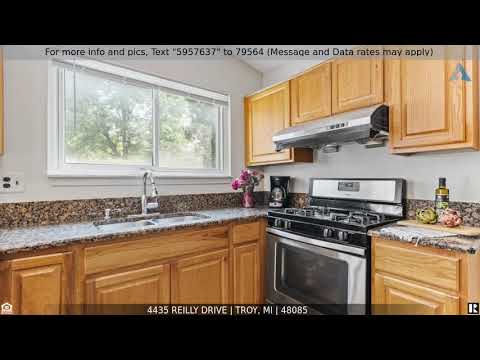 4435 REILLY Drive, Troy, MI home video tour