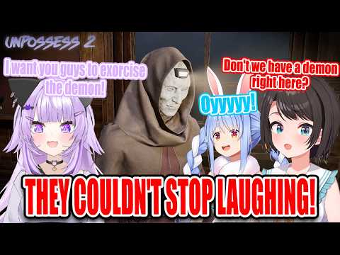 Pekora, Okayu, and Subaru Burst Into Laughter While Playing Unpossess 2 Hololive【ENG SUB】