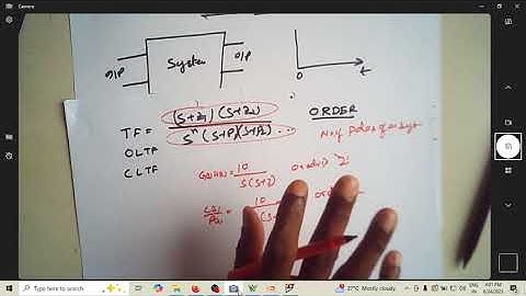 Recap of Control systems Unit 2A-  Time response 1