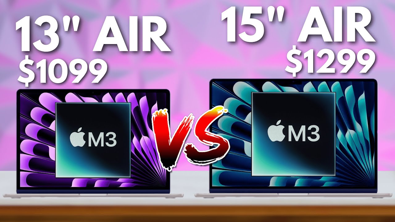 15 inch vs 13 inch M3 MacBook Air - CHOOSE WISELY! - YouTube