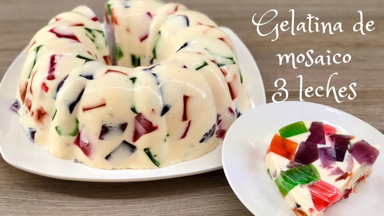 Como Hacer Gelatina De Mosaico
