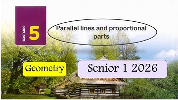 Choose (ٍparallel lines+proportional parts ) Geo sec1 2026 (Exercise5)حل تمارين5 هندسة 1 ث ماث اختر