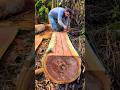 Así hago postes de Eucalipto😍#woodwork #chainsaw #asmrvideo