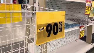 A walk-through of JoAnn fabrics one day left ￼