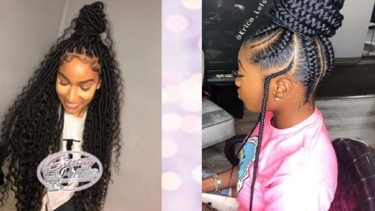 TRENDY BRAIDING HAIRSTYLES 😍😍😍 - YouTube